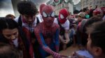 Spider-man en el Obelisco superaron un récord Guinnes