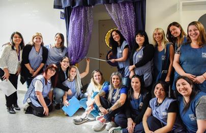 Nueva biblioteca interactiva del Jardín Maternal del Hospital Garrahan
