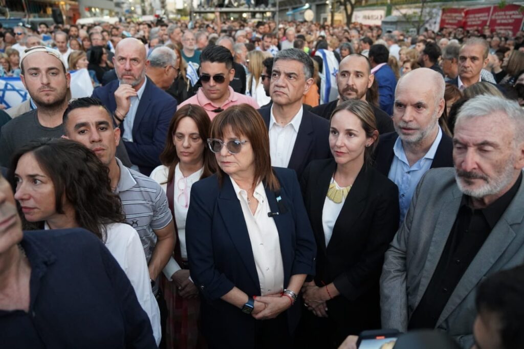 Larreta participó de un acto en apoyo a Israel