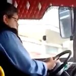 Congreso: por mirar el celular al volante, un chofer embistió a un ciclista