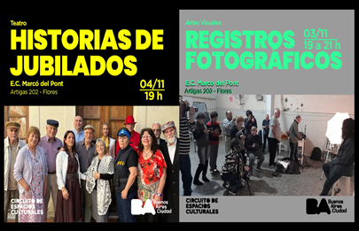 “Historias de jubilados” en el Espacio Cultural Marcó del Pont