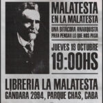 Charla sobre Errico Malatesta
