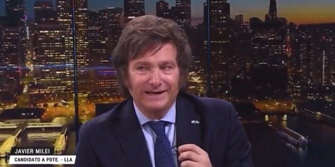 Javier Milei se mostró incómodo y desbordado en una entrevista televisiva