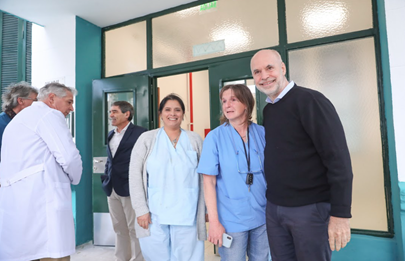 Larreta visitó la nueva guardia del Hospital Muñiz