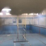 Parque Chacabuco: demoras en obras del natatorio del Polideportivo