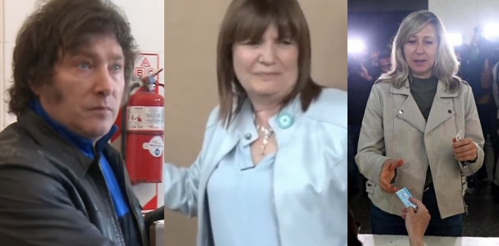 Milei, Bullrich y Bregman: tres de los cinco candidatos a presidente votaron en la Ciudad de Buenos Aires