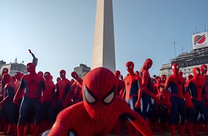 Convocan en el Obelisco a la mayor reunión de personas disfrazadas de Spider-Man del mundo