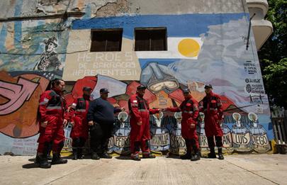Mural en homenaje a las víctimas del incendio de Iron Mountain
