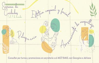 Vuelve la Semana de Cuidados al CFP 24 de Flores