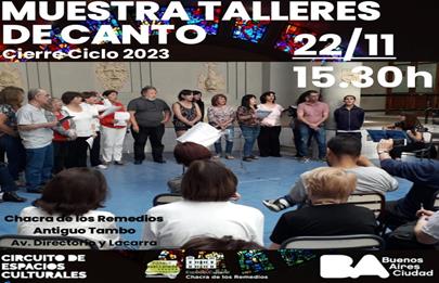 Muestras Talleres Ciclo 2023 “Talleres de Canto”