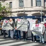 Protestas callejeras de los vecinos contra el Código Urbanístico