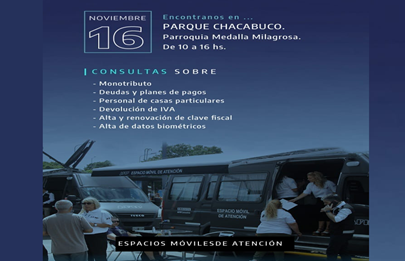 Mañana llega la AFIP a Parque Chacabuco