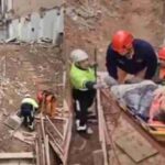 Almagro: derrumbe en una obra en construcción termina con dos heridos