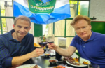 El conductor estadounidense Conan O’Brien almorzó en Liniers