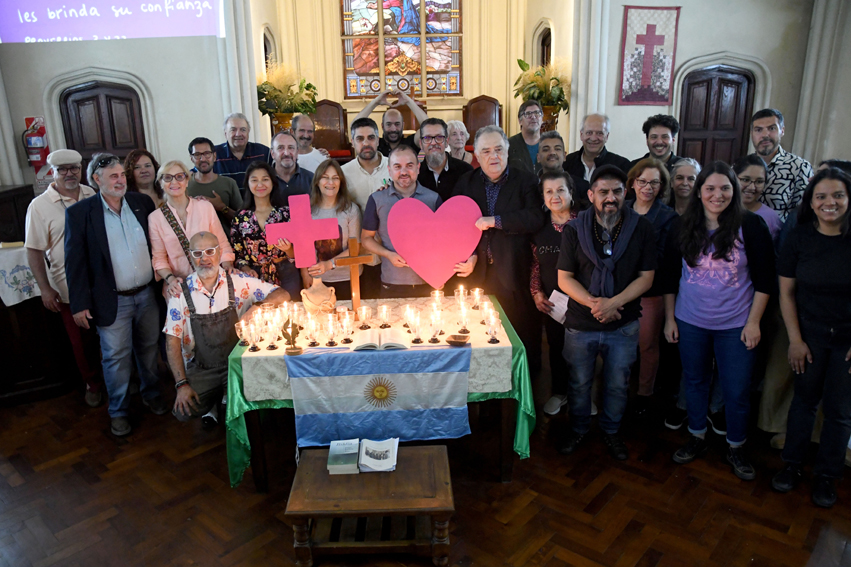 Celebración religiosa en apoyo a la candidatura presidencial de Sergio Massa