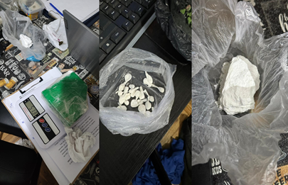 Allanamientos con detenidos y gran cantidad de drogas incautadas