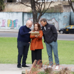 Barracas: Larreta visitó el nuevo patio de juegos del Parque España