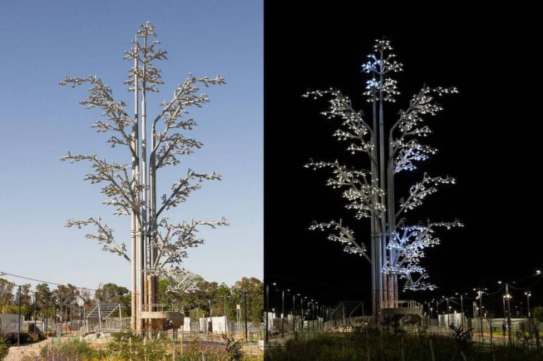 El nuevo barrio porteño que estrenó una escultura del nivel de la Flor de Retiro