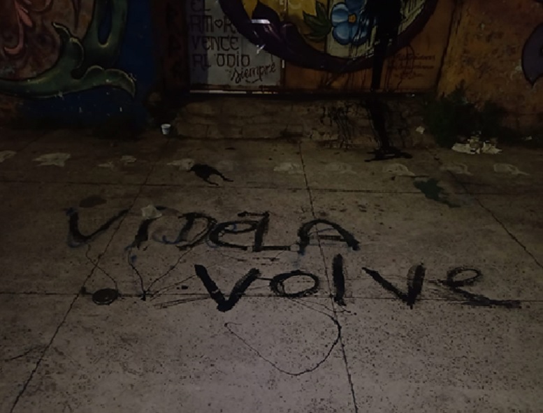 Villa Lugano: la Legislatura porteña repudió la vandalización del frente del Bachillerato Popular Marielle Franco
