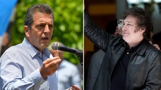 Del “que hablen las urnas” a “un día histórico para la Argentina” en la votación de Milei y Massa