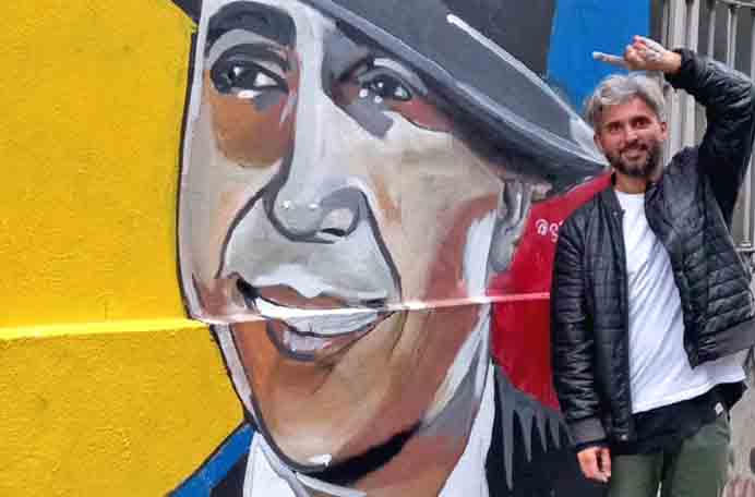 El Morocho del Abasto sonríe en las ruinas del Chanta Cuatro