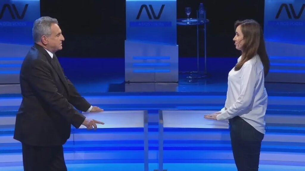 Los candidatos a vicepresidente Agustín Rossi y Victoria Villarruel debatirán en televisión