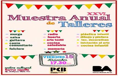 Muestra Anual de Talleres 2023 del Centro Cultural Copello