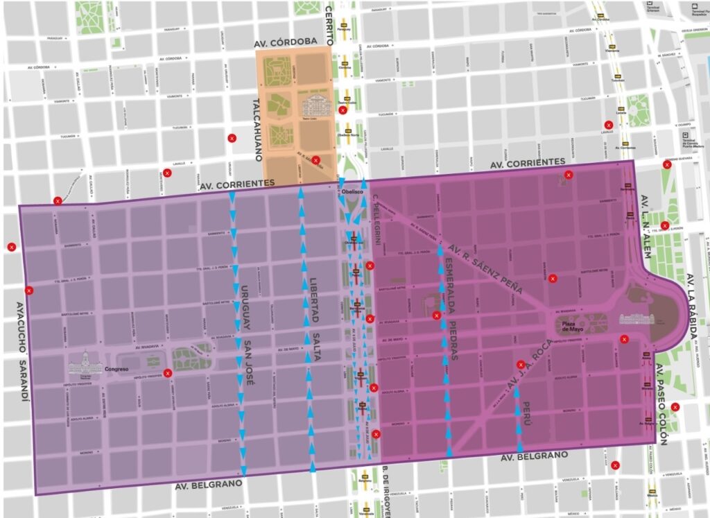 Asunción presidencial: así serán los cortes de tránsito