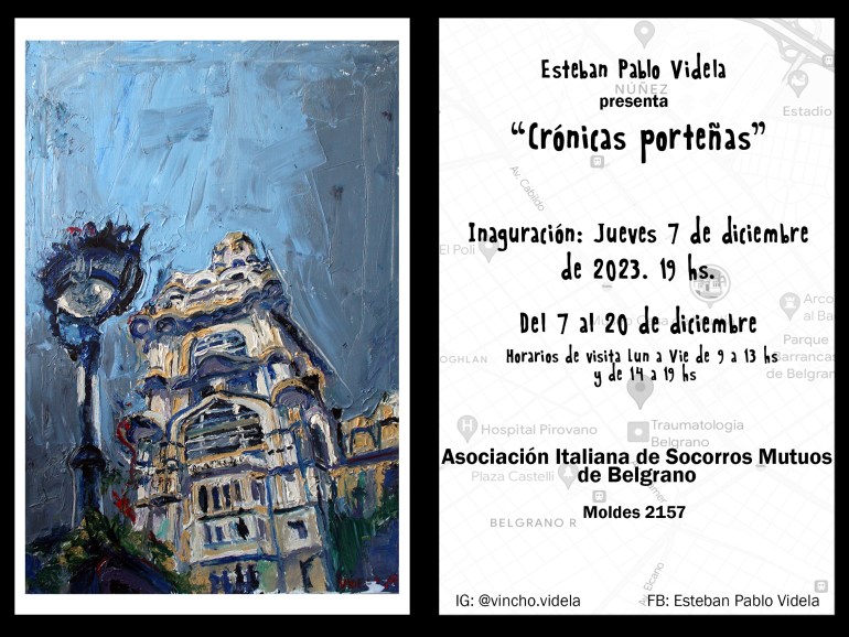 “Crónicas porteñas” Pinturas de Esteban Pablo Videla
