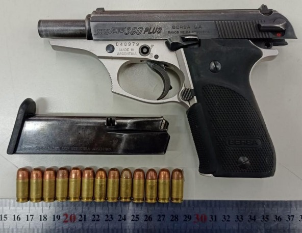 Tres años de prisión por portación de arma de fuego en la vía pública