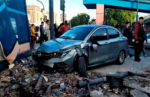 Accidente en el cruce de las avenidas Rivadavia y General Paz