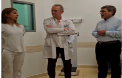 El ministro Quirós recorrió el hospital Penna