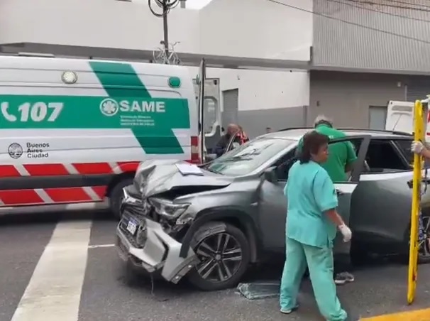 Choque múltiple en San Cristóbal: seis hospitalizados