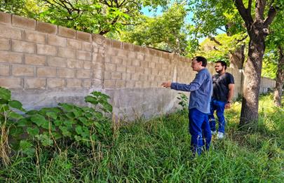 Veredas de tierra en el barrio de Flores