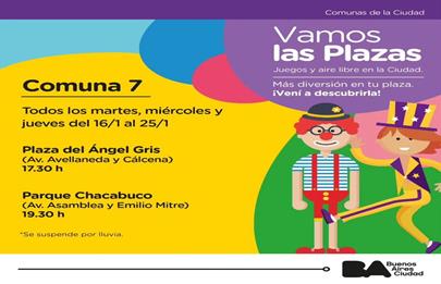 Vamos las Plazas en los barrios de la Comuna 7