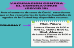 Vacunación contra el Covid en los hospitales Piñero y Alvarez