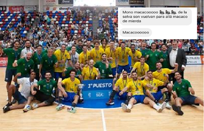 La selección brasileña de handball denunció actos de racismo en Parque Roca