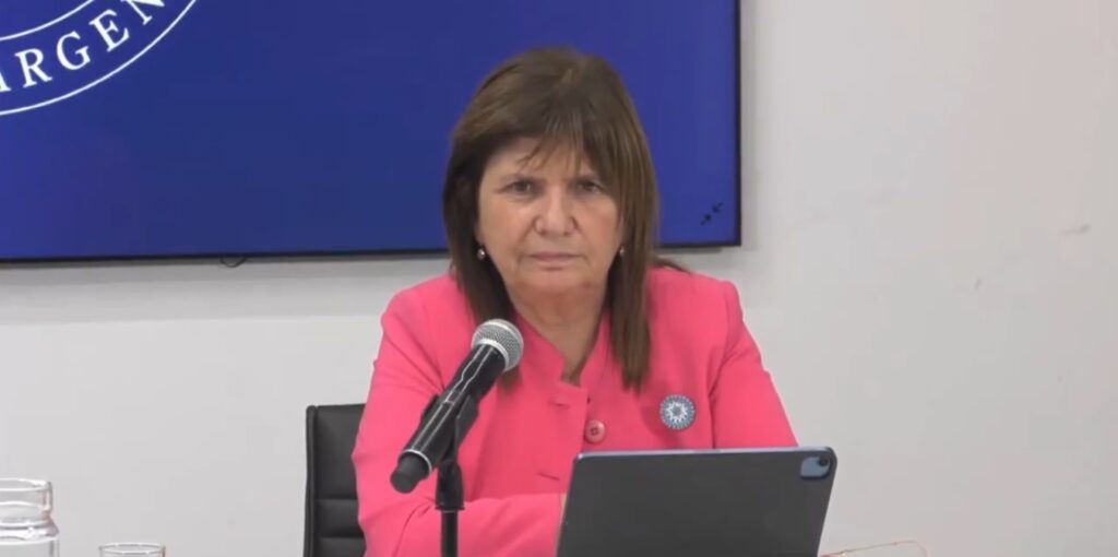 Al igual que Jorge Macri, Patricia Bullrich pidió que expulsen del país a los extranjeros no residentes que cometen delitos