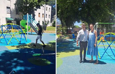 Inauguran “Patio de Juegos” en el Barrio Los Perales