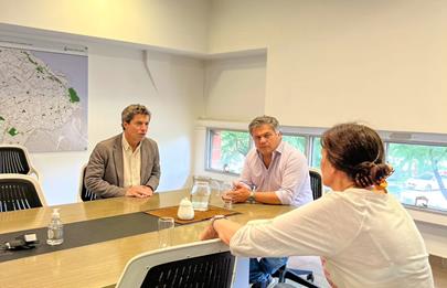 Reunión entre el ministro de Infraestructura el Titular de la Corporación Buenos Aires Sur