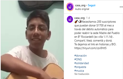 La Asociación Civil Centro Artístico Solidario Argentino pide ayuda