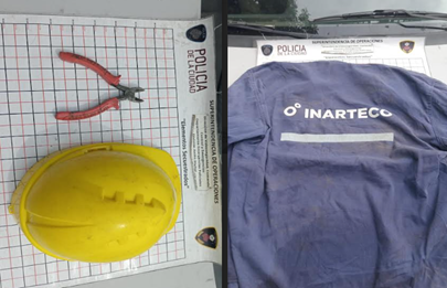 Detenidos por robar cables de telefonía