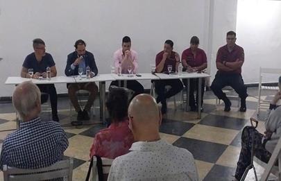 Reunión sobre seguridad con la presencia del presidente comunal