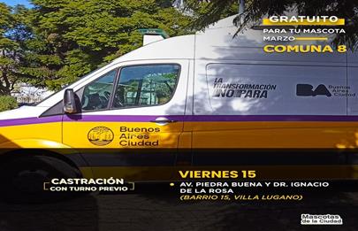 Jornada de castración de mascotas en Villa Lugano