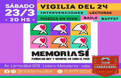 Vigilia del 24 en el club Larrazábal