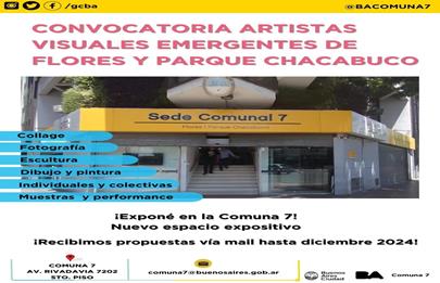 Convocatoria a artistas visuales emergentes de la comuna 7