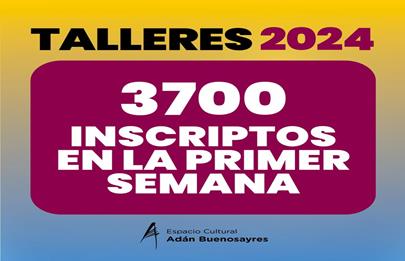 3700 alumnos ya se inscribieron en los Talleres del Adan Buenosayres