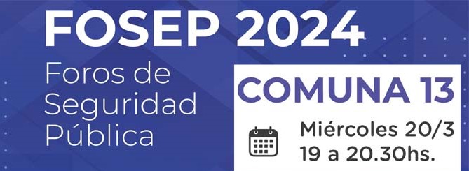 Foro de Seguridad Pública en la Comuna 13