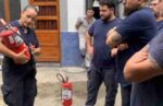 Balvanera: Bomberos de la Ciudad realizó una capacitación a personal de seguridad de la AMIA