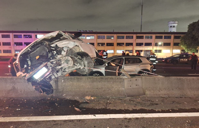 Choque y heridos por accidente en Avda. General Paz